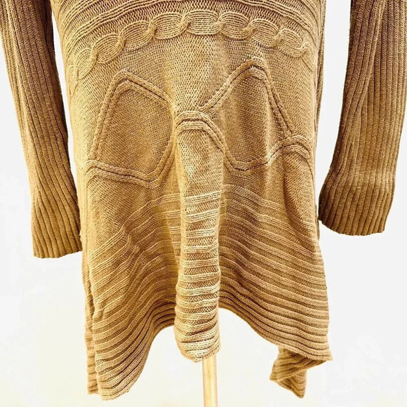 MERONA Women Long Sleeve Open Front Brown Casual Cardigan Sweater Size Small - Picture 12 of 15